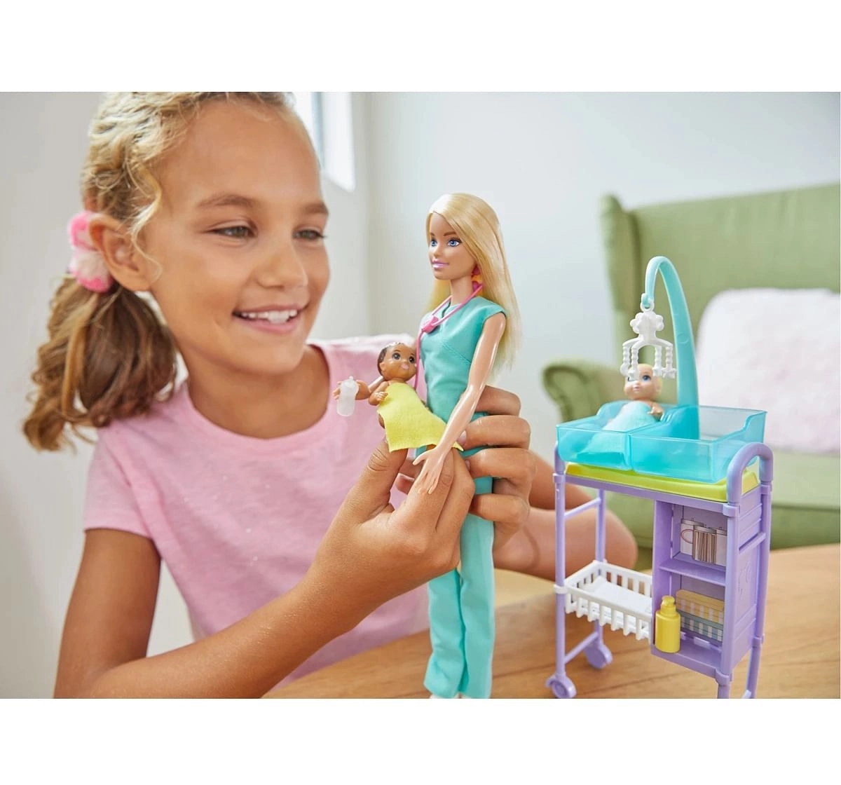 Barbie discount baby playset