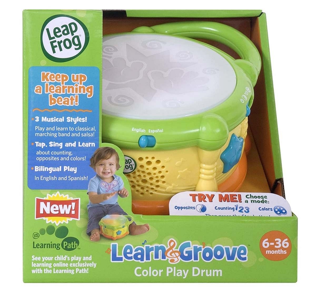 Learn Groove Color Play Drum Learning Toys for Kids age 12M+ 