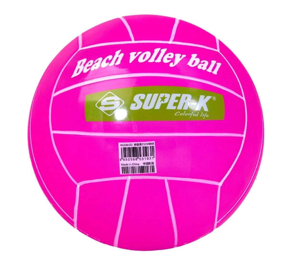 Super-Kids Pvc Beach Volleyball,Assorted, 2Y+