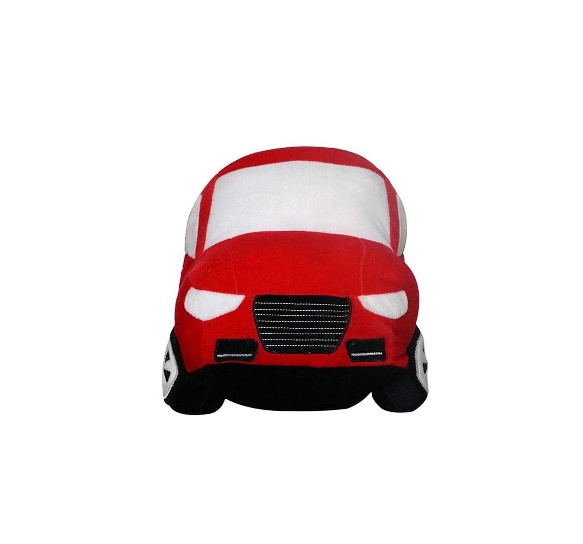 Soft Buddies Big Car Red Quirky Soft Toys for Kids age 12M+ - 22.86 Cm 