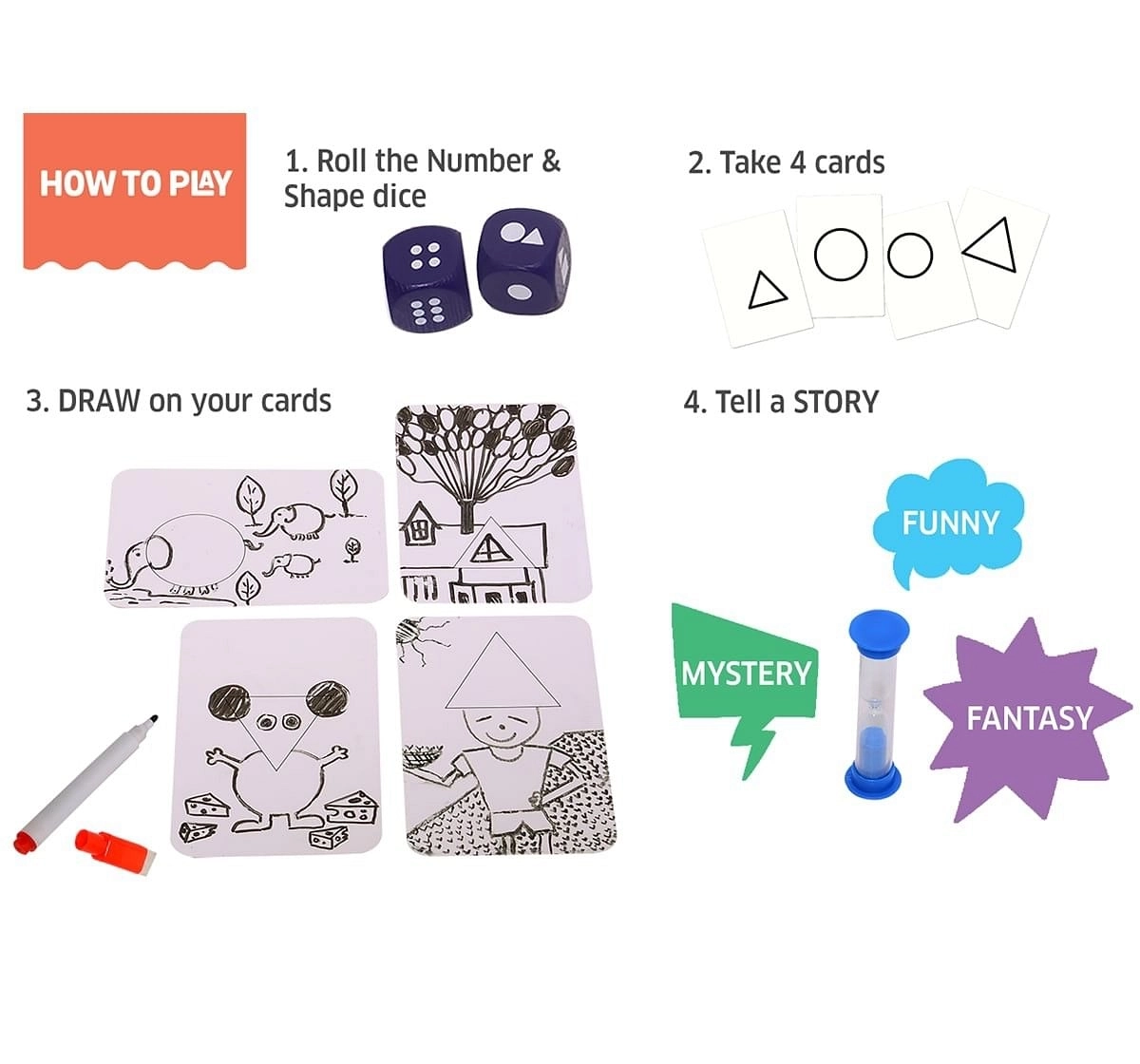 Chalk and Chuckles Shape Your Story ,  4Y+