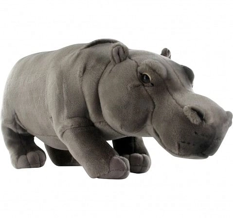 Shop Hamleys Hippo Soft Toy (Gray) Animals & Birds for Kids age 2Y ...