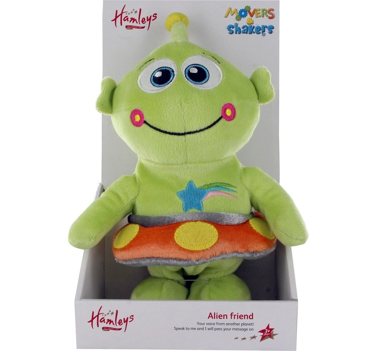Hamleys Movers & Shakers -Alien Interactive Soft Toys for Kids age 3Y+ - 12 Cm 