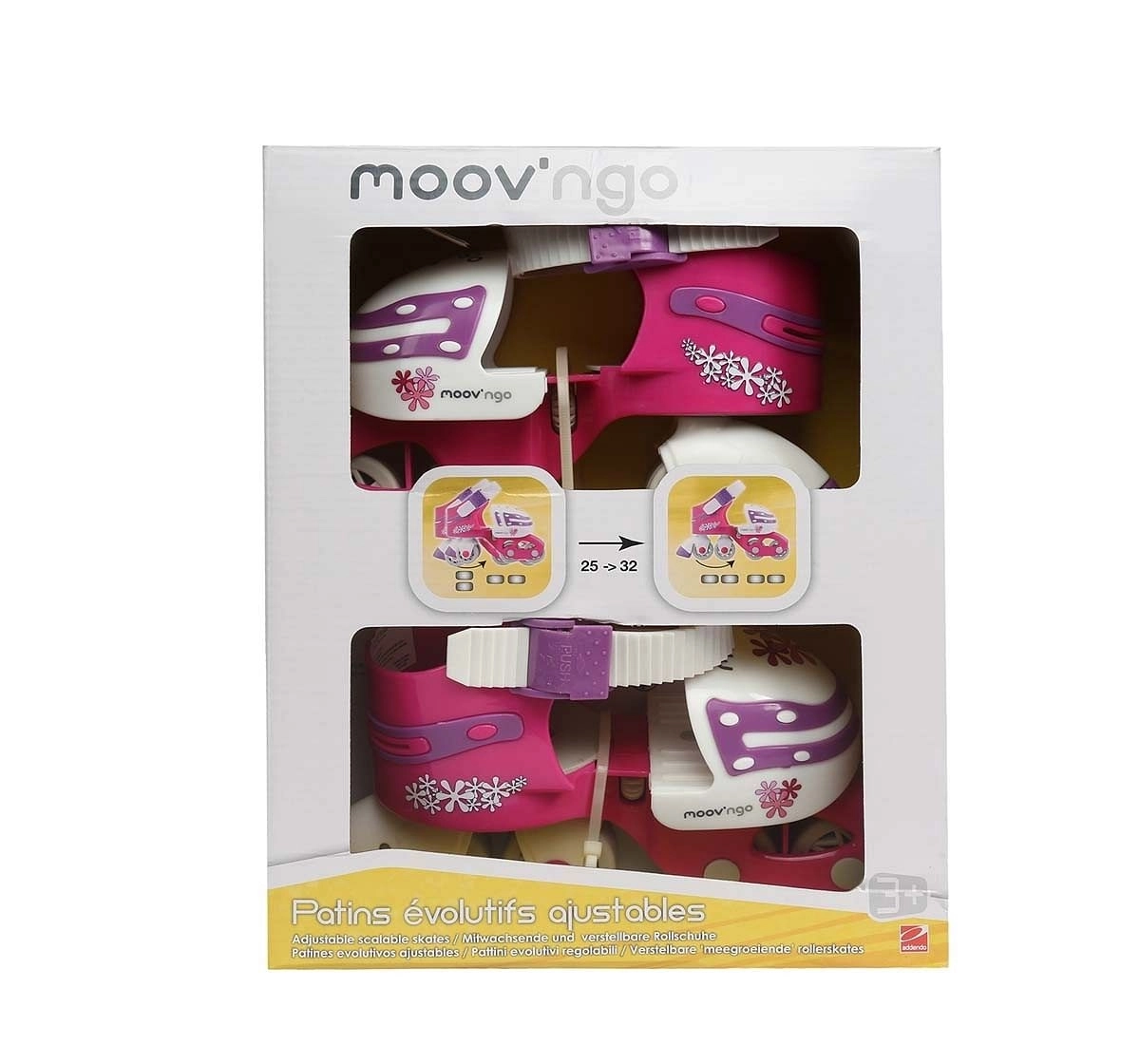 Moov'Ngo Pink Roller 25/32, Skate and Skateboards for Kids age 3Y+ 