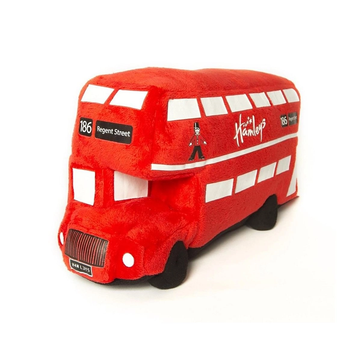  Hamleys London Bus (Red) Quirky Soft Toys for Kids age 3Y+ - 12 Cm 