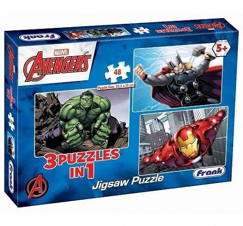 Disney Avengers 3 In 1 Activity Puzzle Set for Kids Age 5Y+