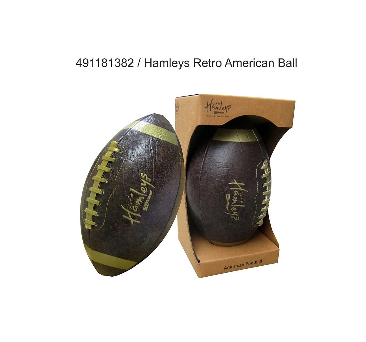 Speed Up Retro American Ball for Kids age 4Y+ (Brown)