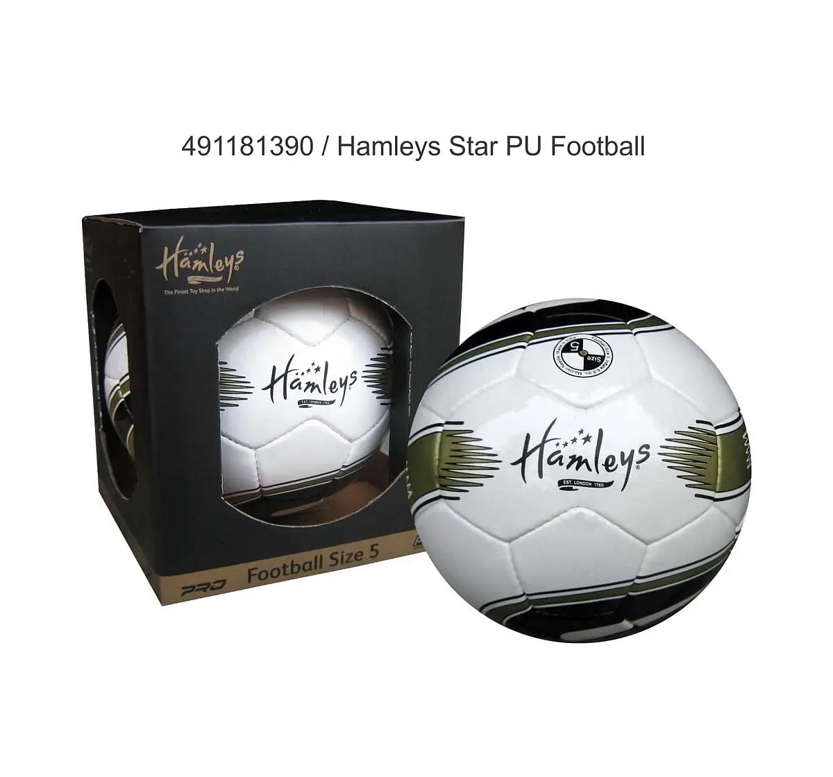 Hamleys Star PU Football Ball Sports & Accessories for Kids age 4Y+ 