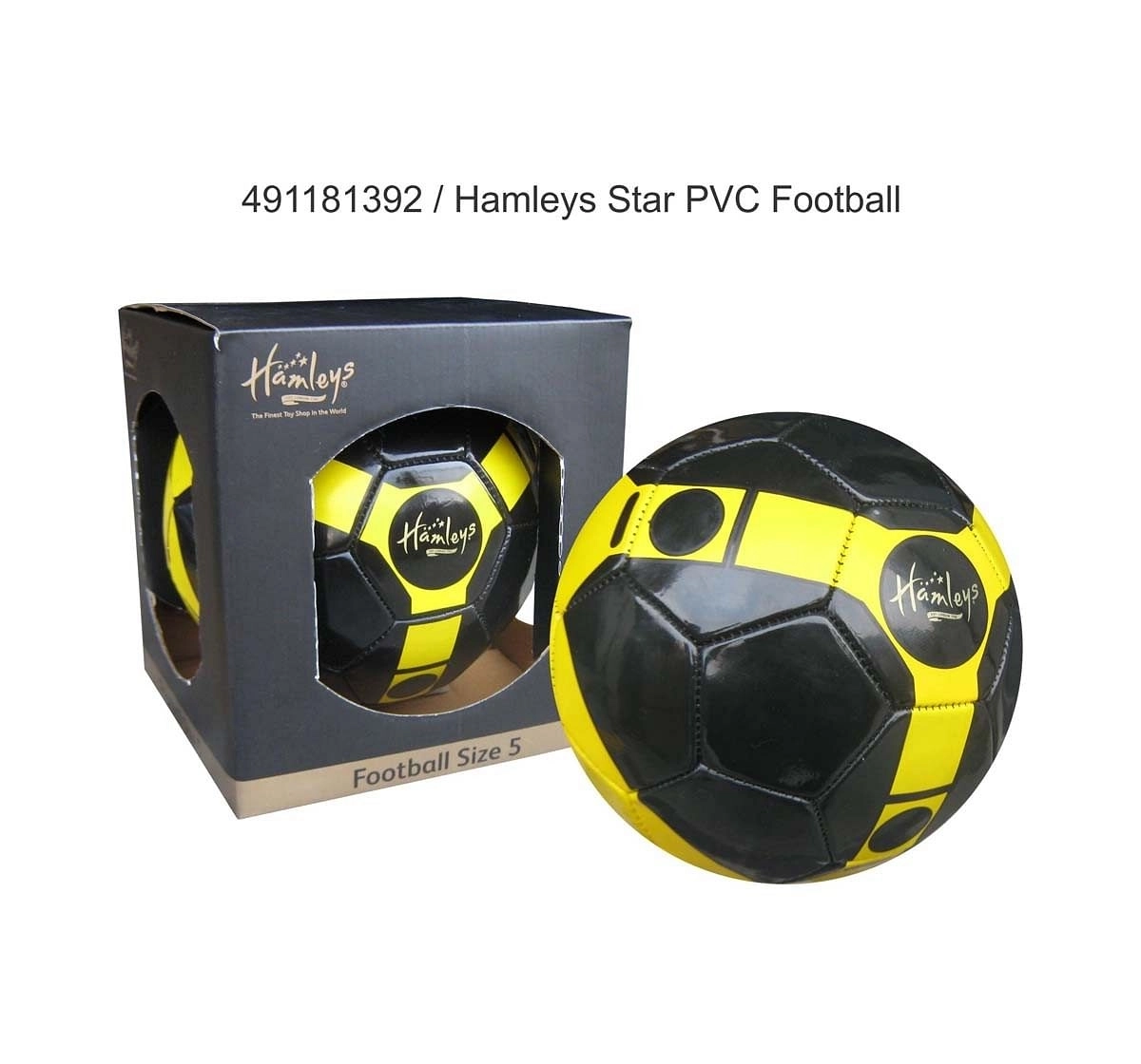 Hamleys Star Cross PVC Football Ball Sports & Accessories for Kids age 5Y+ 