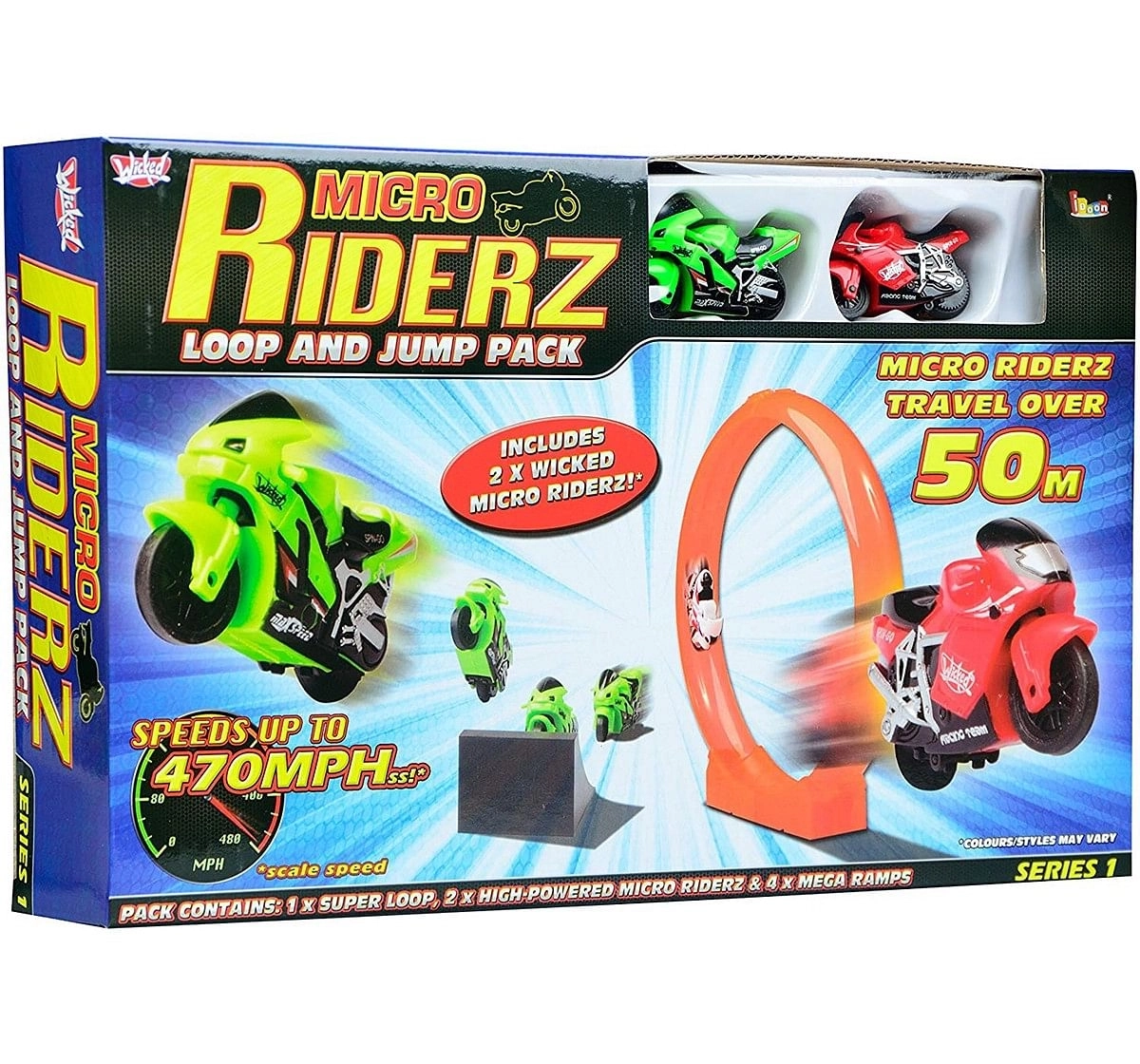 Wicked Micro Riderz Loop And Jump Pack Tracksets & Train Sets for Kids age 3Y+ 
