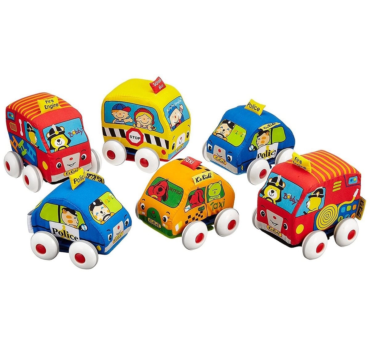 K'S Kids Pull-Back Autos, Multi Color Early Learner Toys for Kids age 1Y+ 