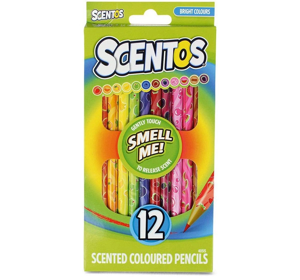  Scentos Coloured Pencils School Stationery for Kids age 3Y+ (Multicolour) 