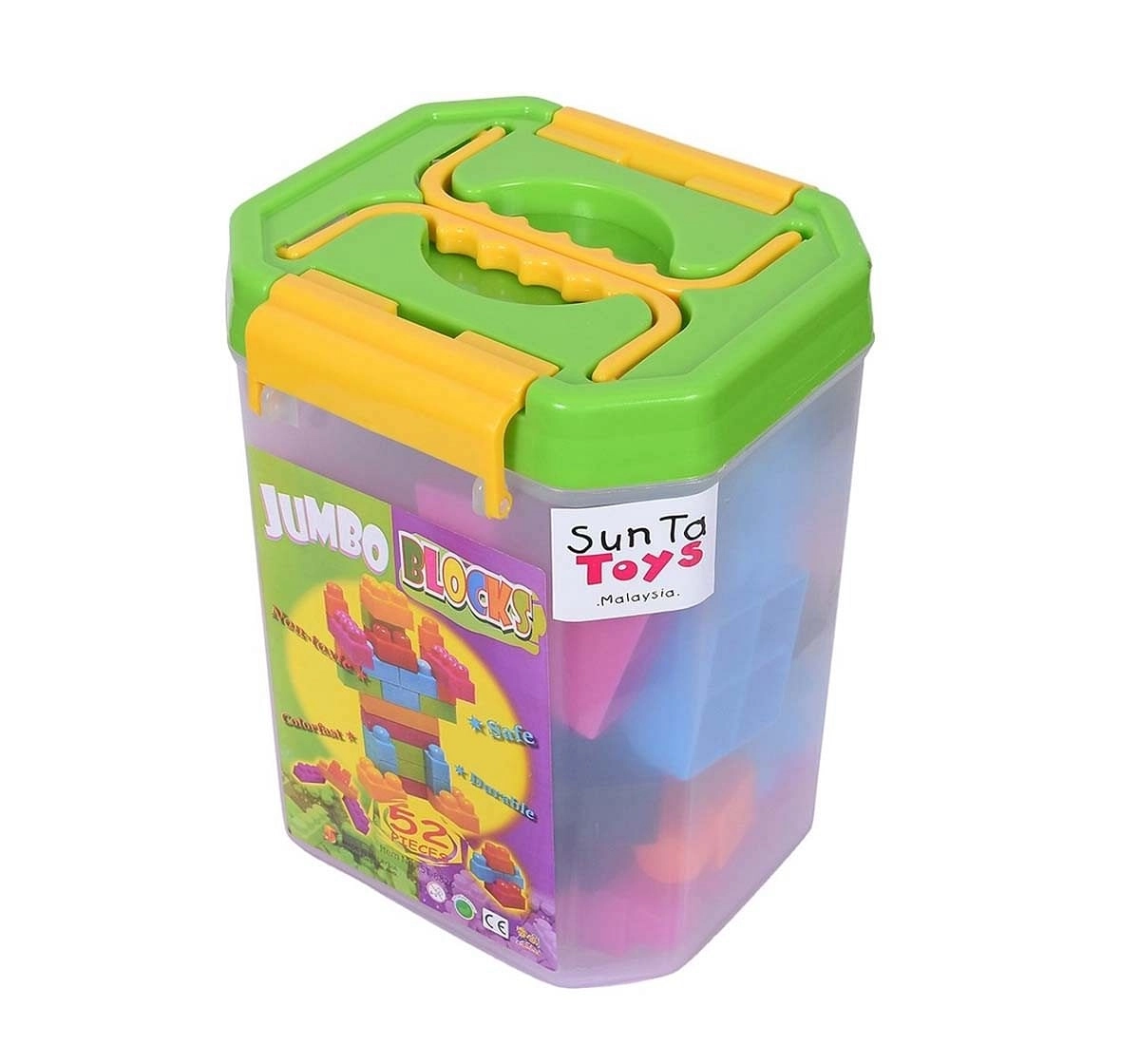 Sunta Jumbo Plastic Blocks - 52Pcs  Baby Gear for Kids age 3Y+ 