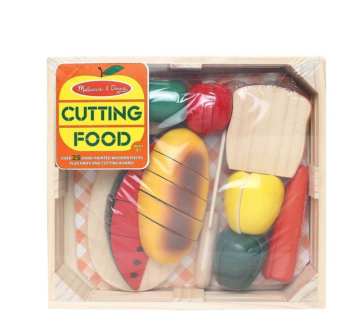 Melissa & Doug Cutting Food Wooden Play Food  Supermarket & Food Playsets for age 3Y+ 