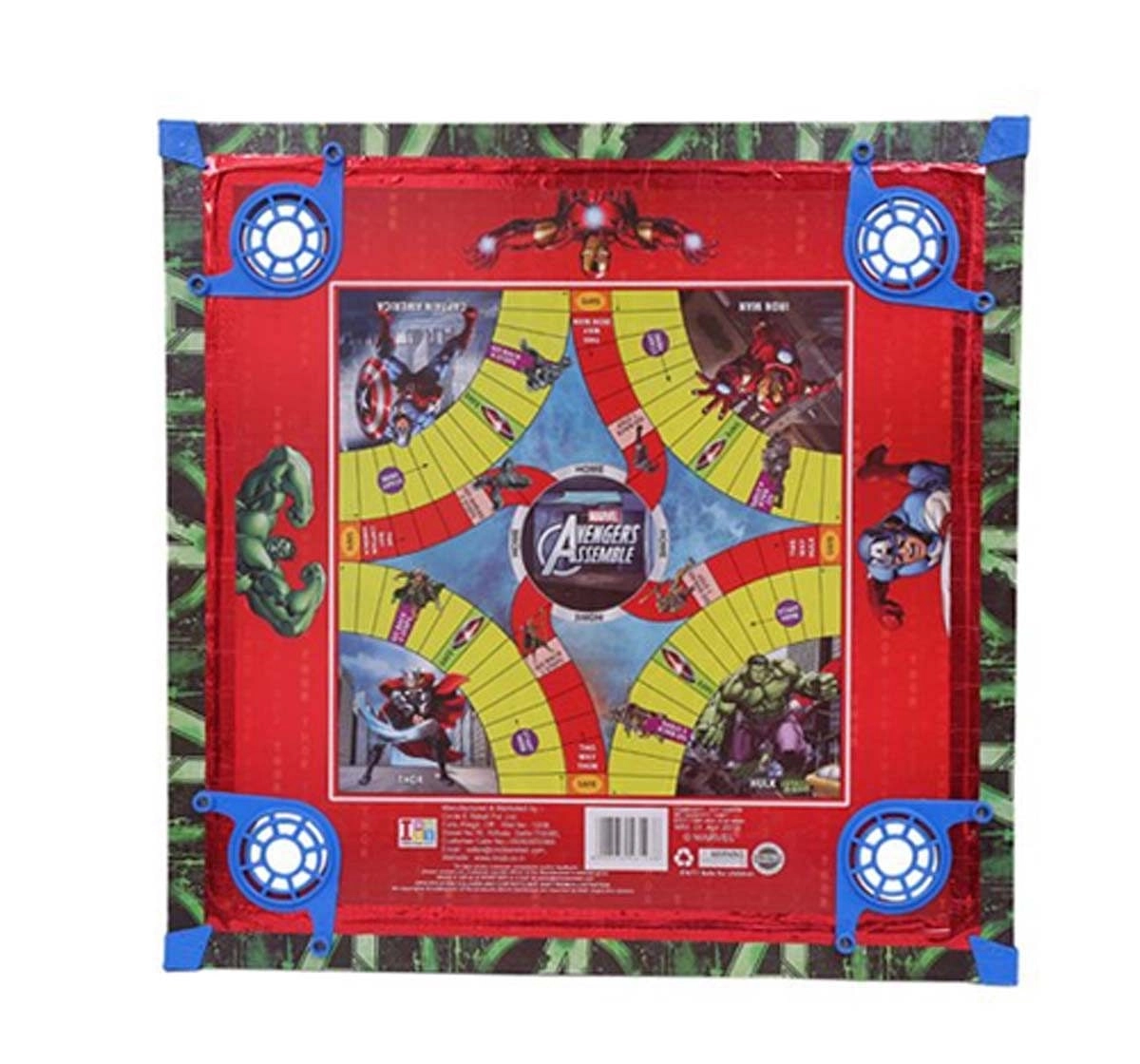 I Toys Marvel Avengers Carrom Board with Carrom Coins Indoor Sports for Kids age 3Y+ 