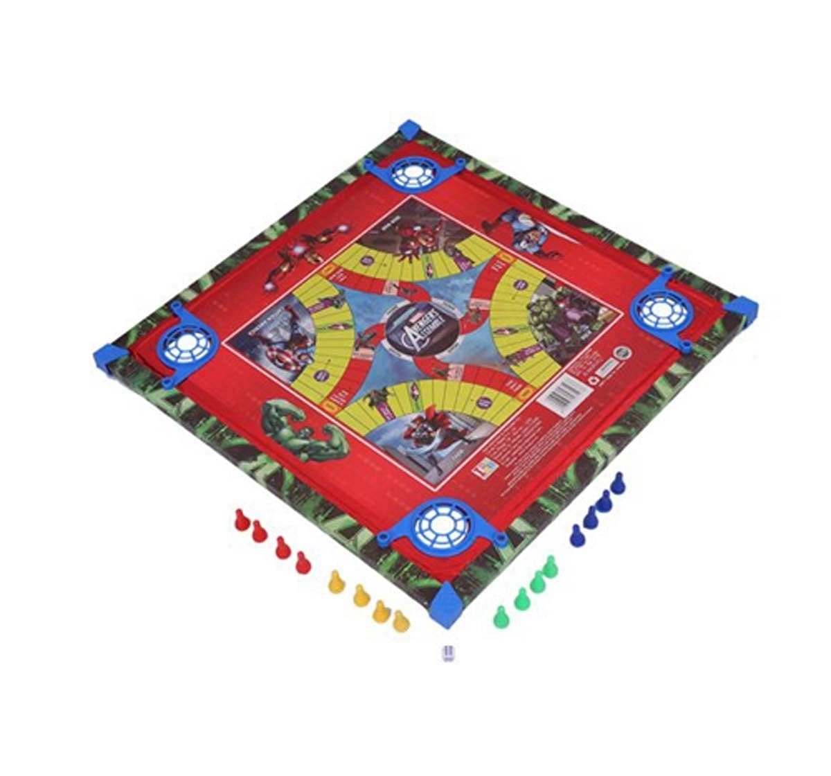 I Toys Marvel Avengers Carrom Board with Carrom Coins Indoor Sports for Kids age 3Y+ 