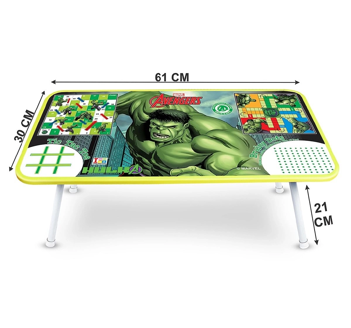 IToys Marvel Avengers Ludo game table for kids,  4Y+(Multicolour)