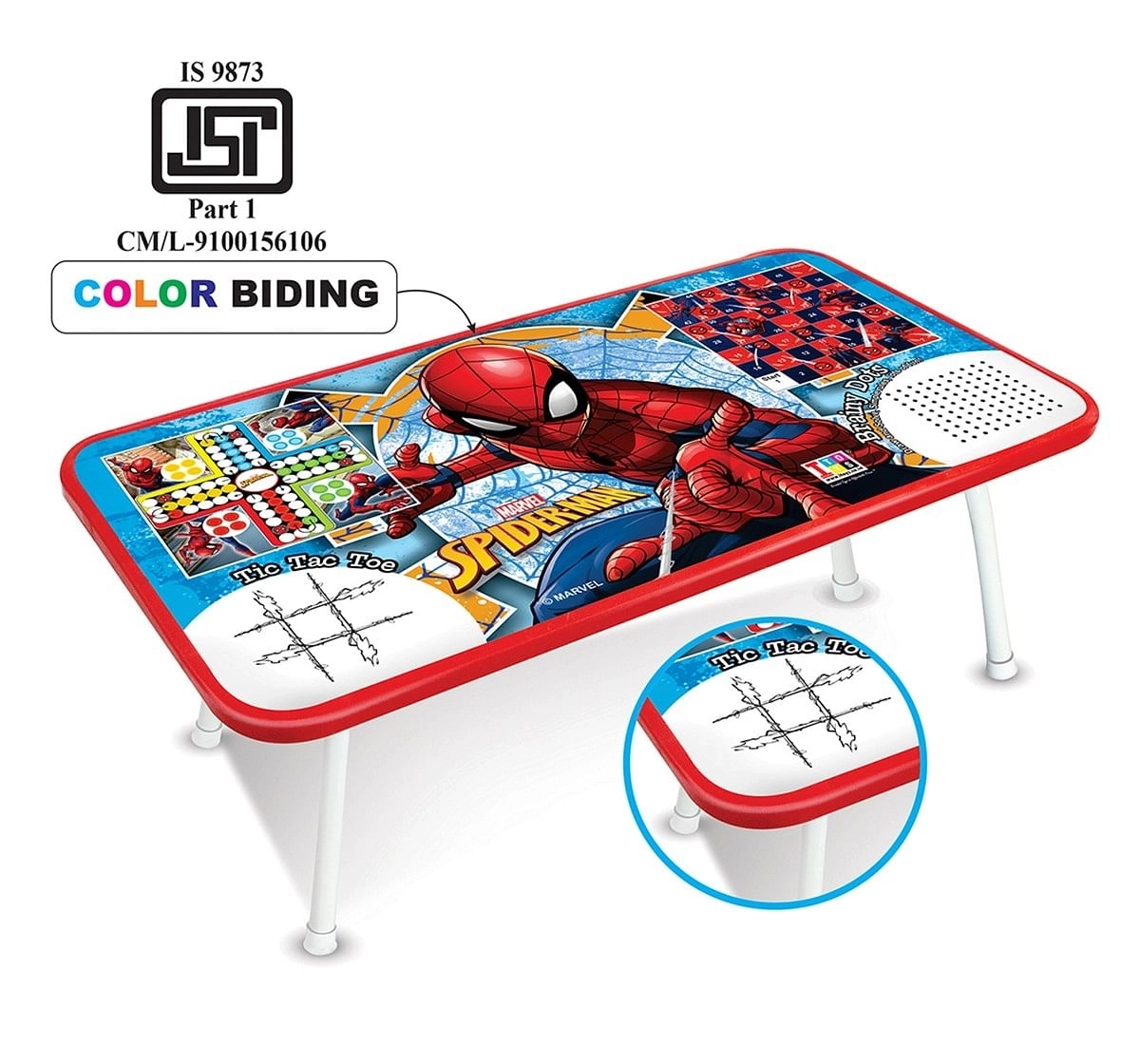 IToys Marvel Spiderman Ludo game table for kids,  4Y+(Multicolour)