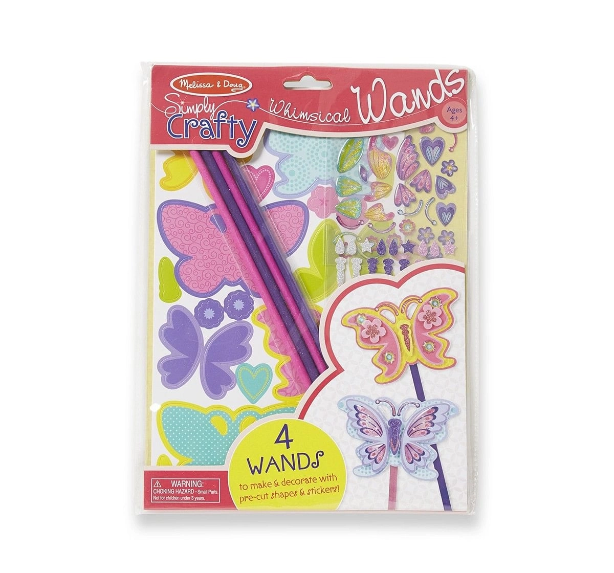 Melissa & Doug Simply Crafty - Whimsical Wands, Multi Color DIY Art & Craft Kits for Kids age 4Y+ 