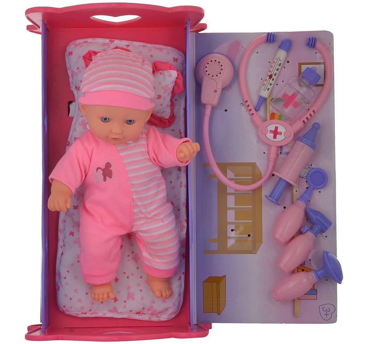 Baby ELLIE Baby Doll Deluxe Doctor Set (Pink) Dolls & Accessories for age 3Y+ 