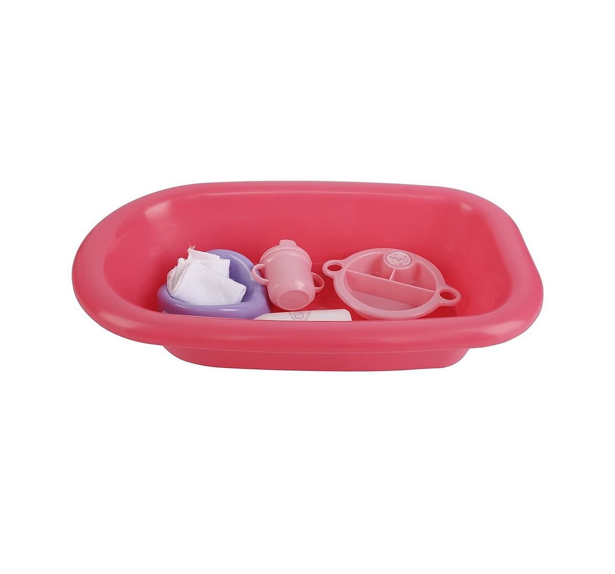 Baby ELLIE Bathtime Bathtime Set (Pink/Purple) Dolls & Accessories for Kids age 3Y+ (Pink)