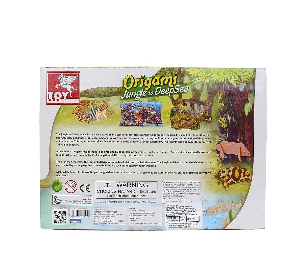 Toy Kraft Origami Jungle To Deep Sea DIY Art & Craft Kits for Kids age 5Y+ 