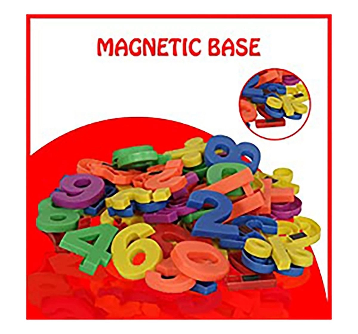 Comdaq Multi Color Magnetic Numbers (56 PCS) Early Learner Toy for Kids age 2Y+ 