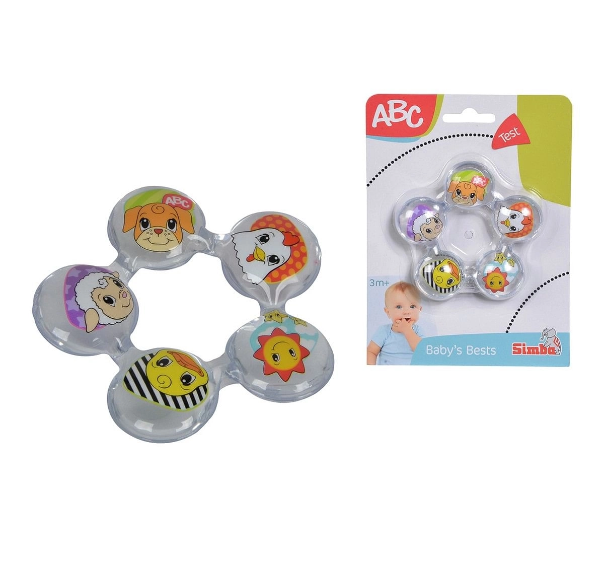Simba ABC Water Filled Teething Ring Infant toys Multicolor 3M+