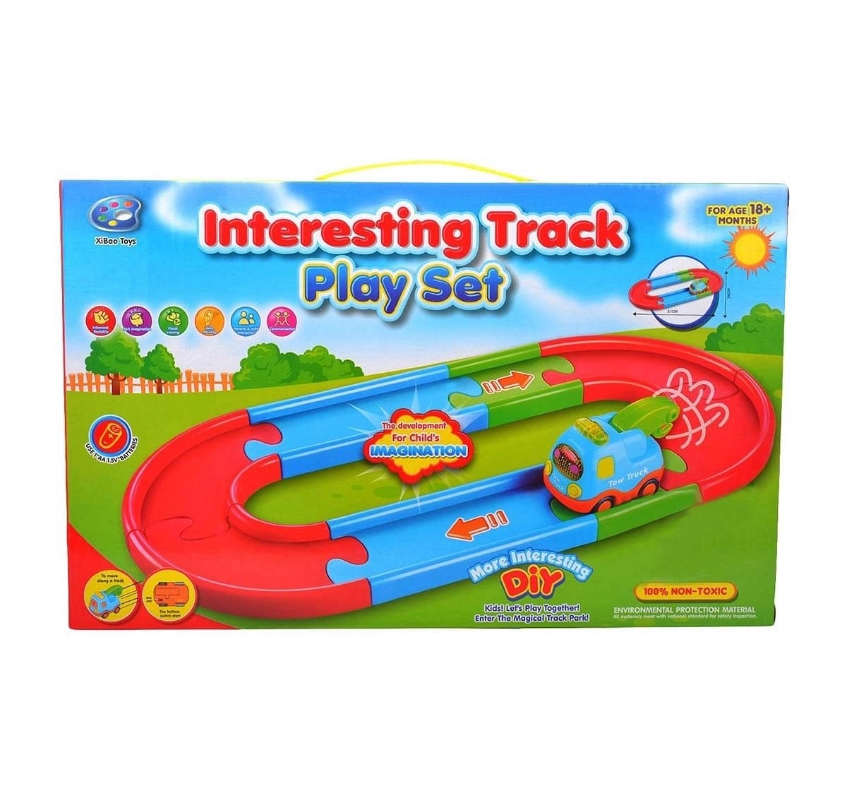 Comdaq Preschool Rail Track Set Activity Toys for Kids age 3Y+ 