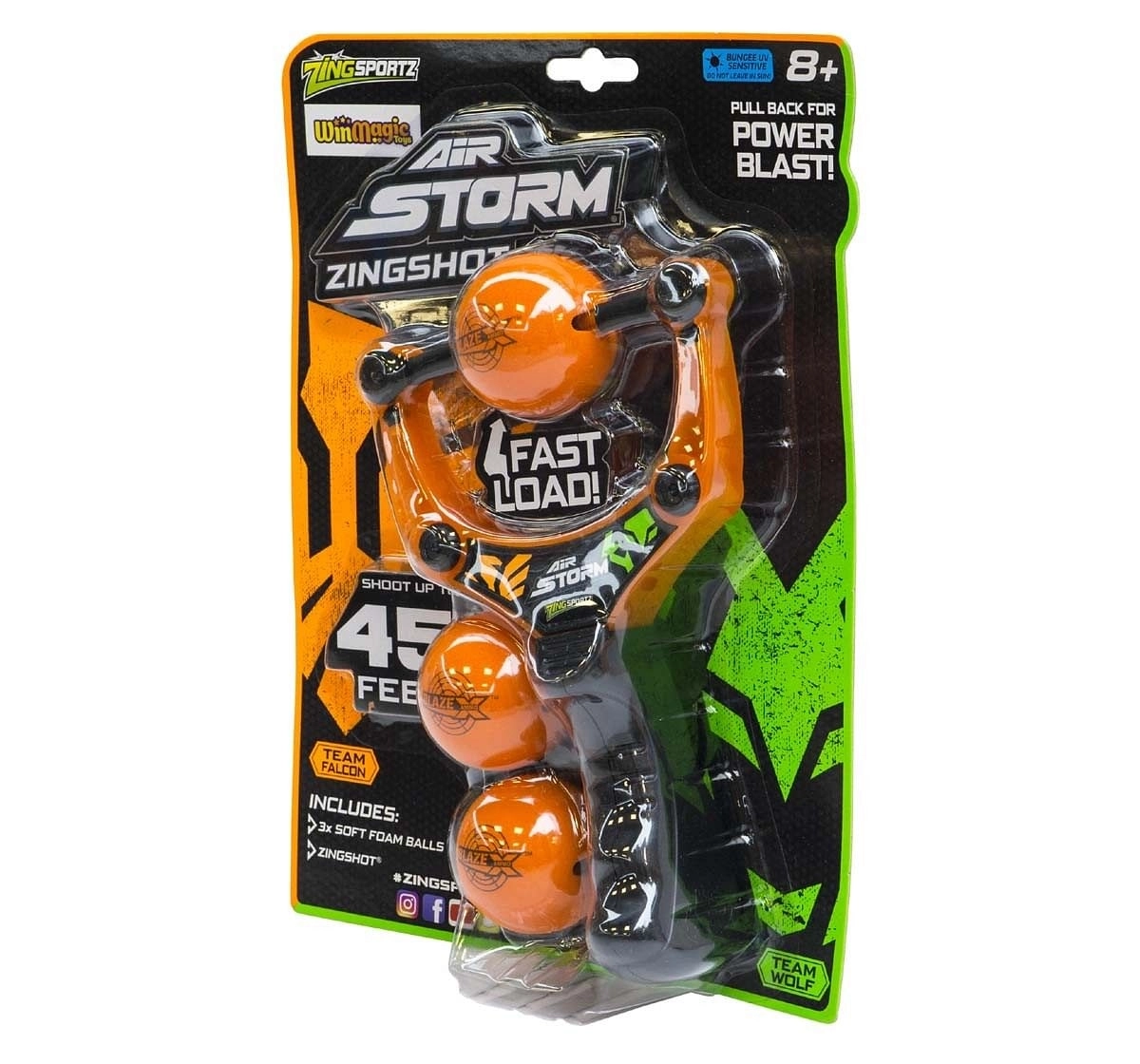 Zing Air Storm Zing Slingshot Shot Outdoor Sports for Kids Age 8Y+