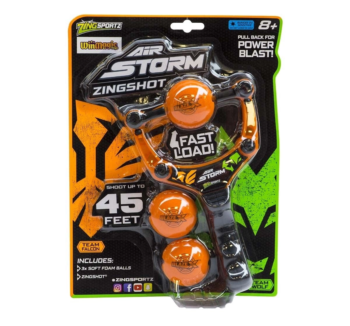 Zing Air Storm Zing Slingshot Shot Outdoor Sports for Kids Age 8Y+