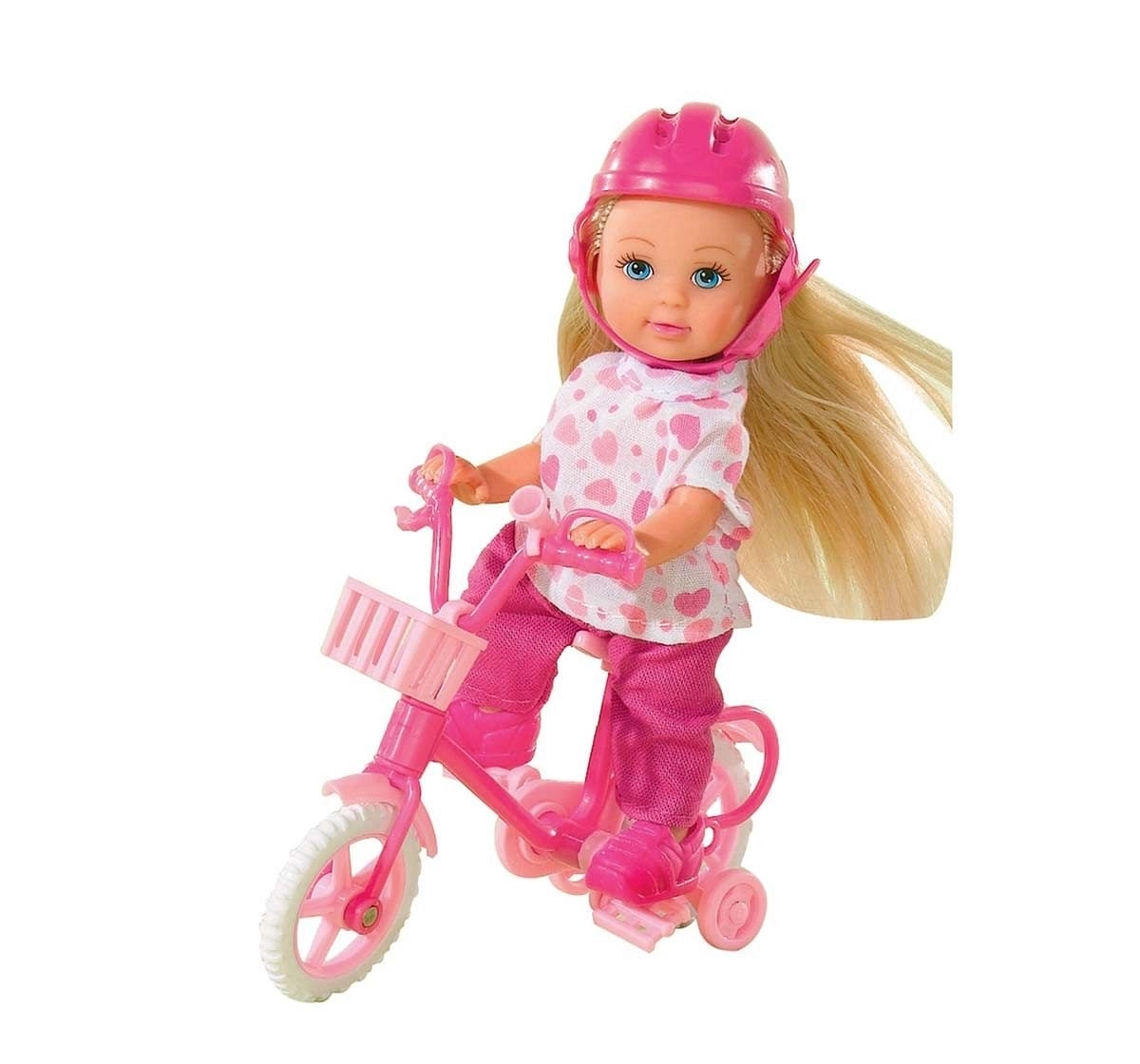 Simba Steffi Love Evi My First Bike Dolls & Accessories for Kids Age 3Y+ (Pink)