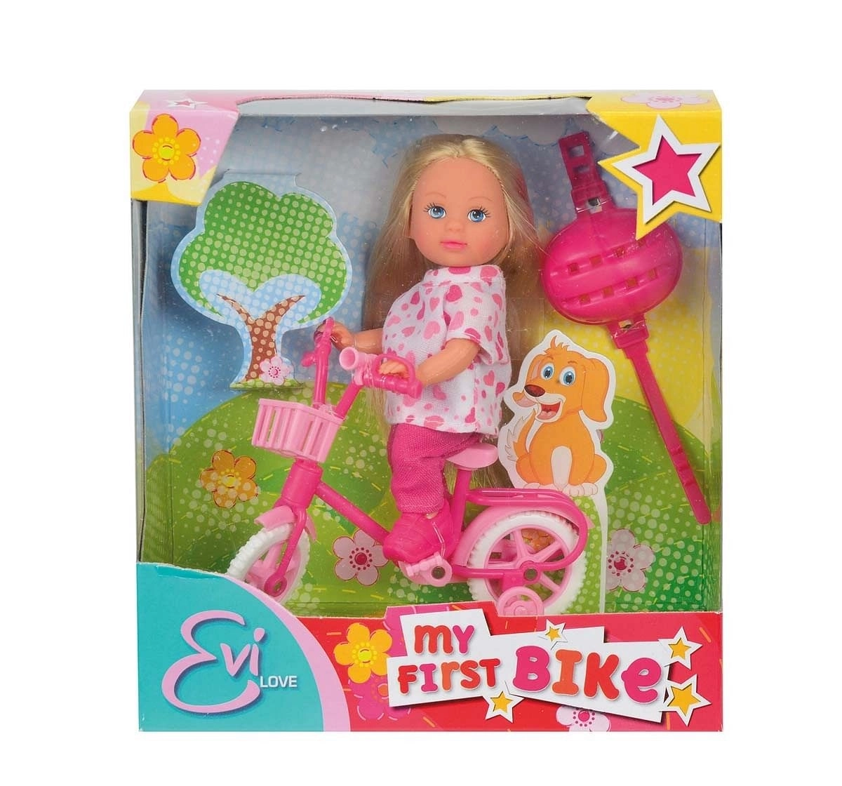 Simba Steffi Love Evi My First Bike Dolls & Accessories for Kids Age 3Y+ (Pink)