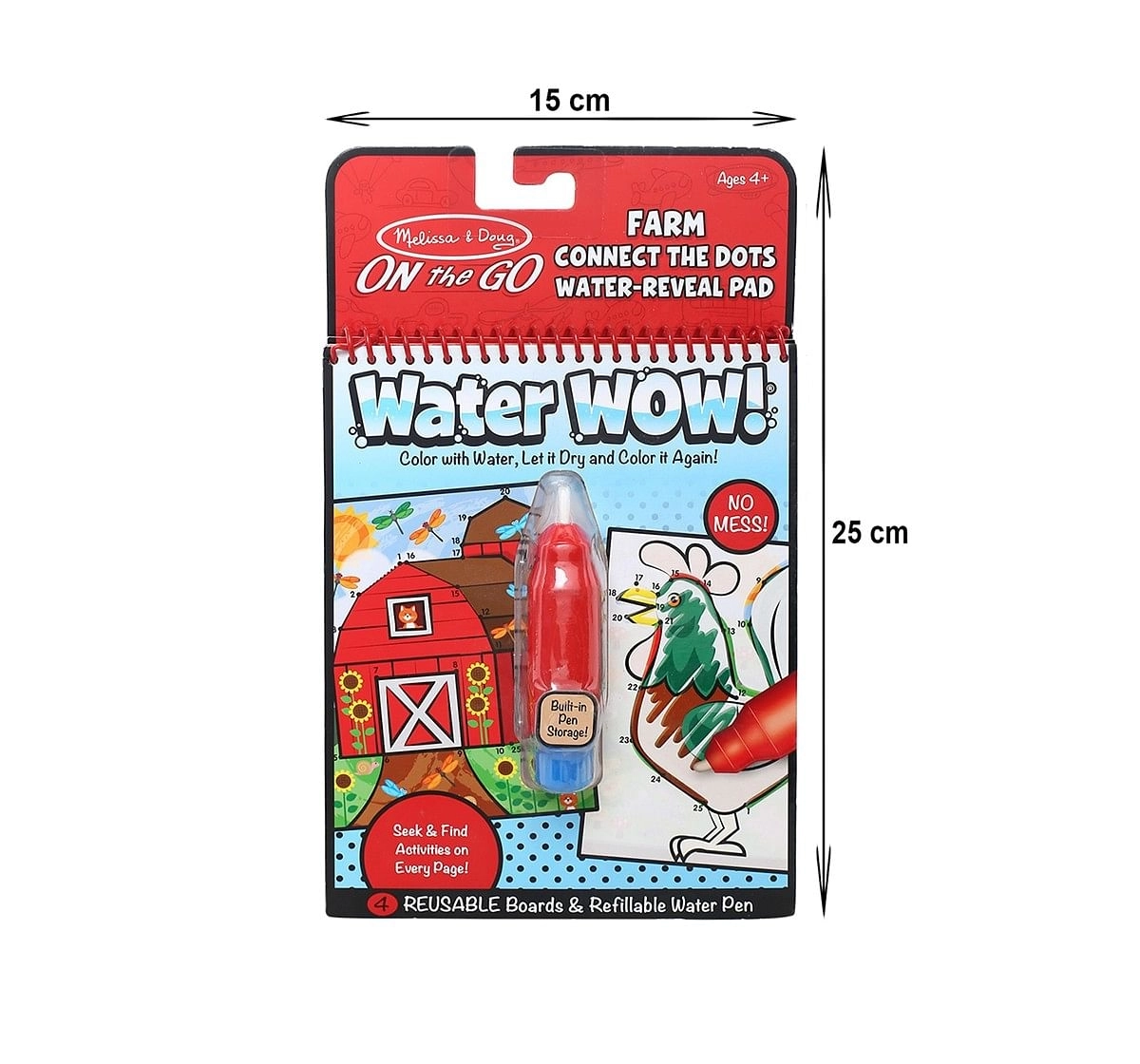 Shop Melissa & Doug on The Go Water Wow! Connect Dots Farm Activity Pad ...