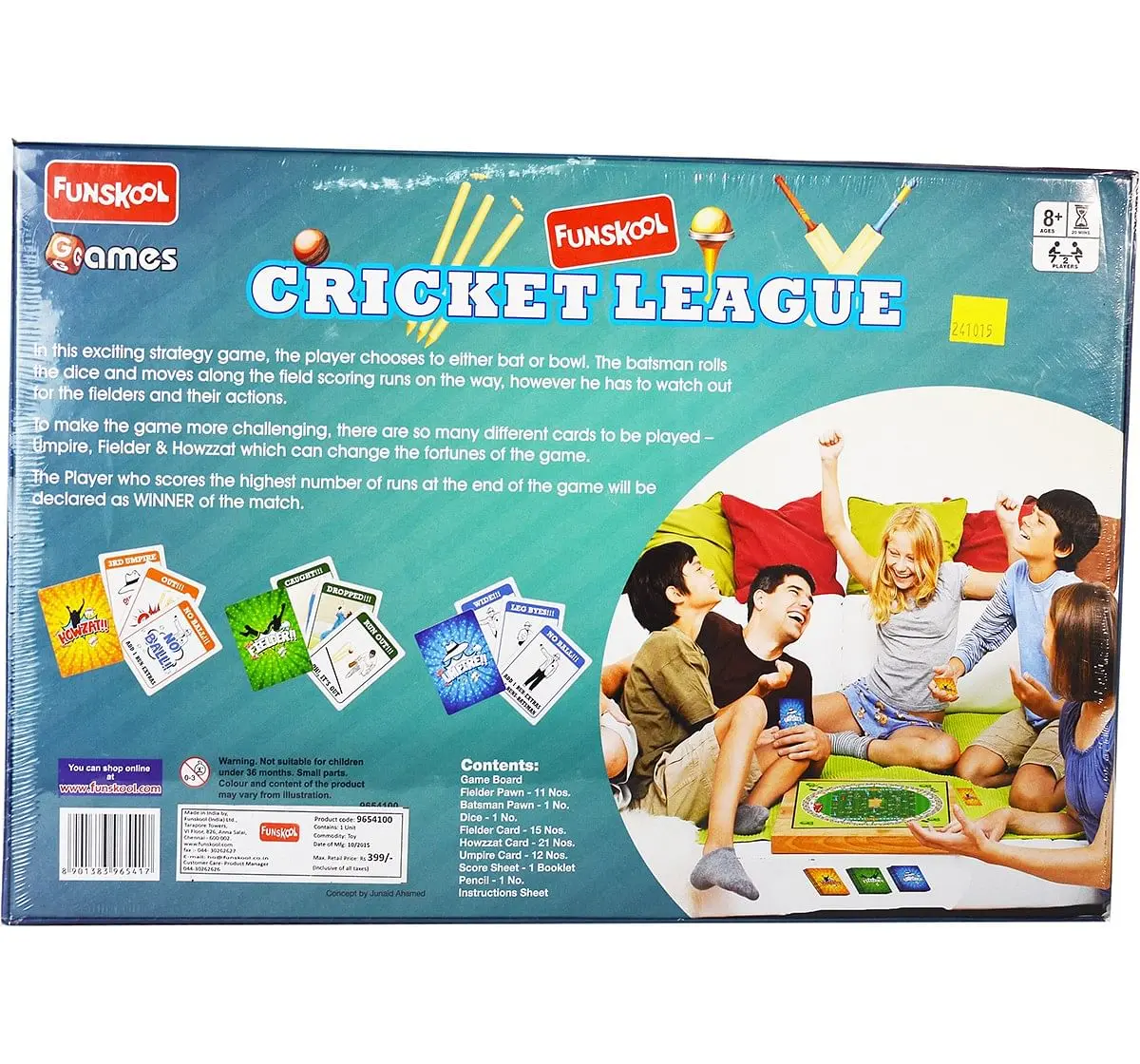 Funskool  Cricket League, 4Y+ (Multicolor)