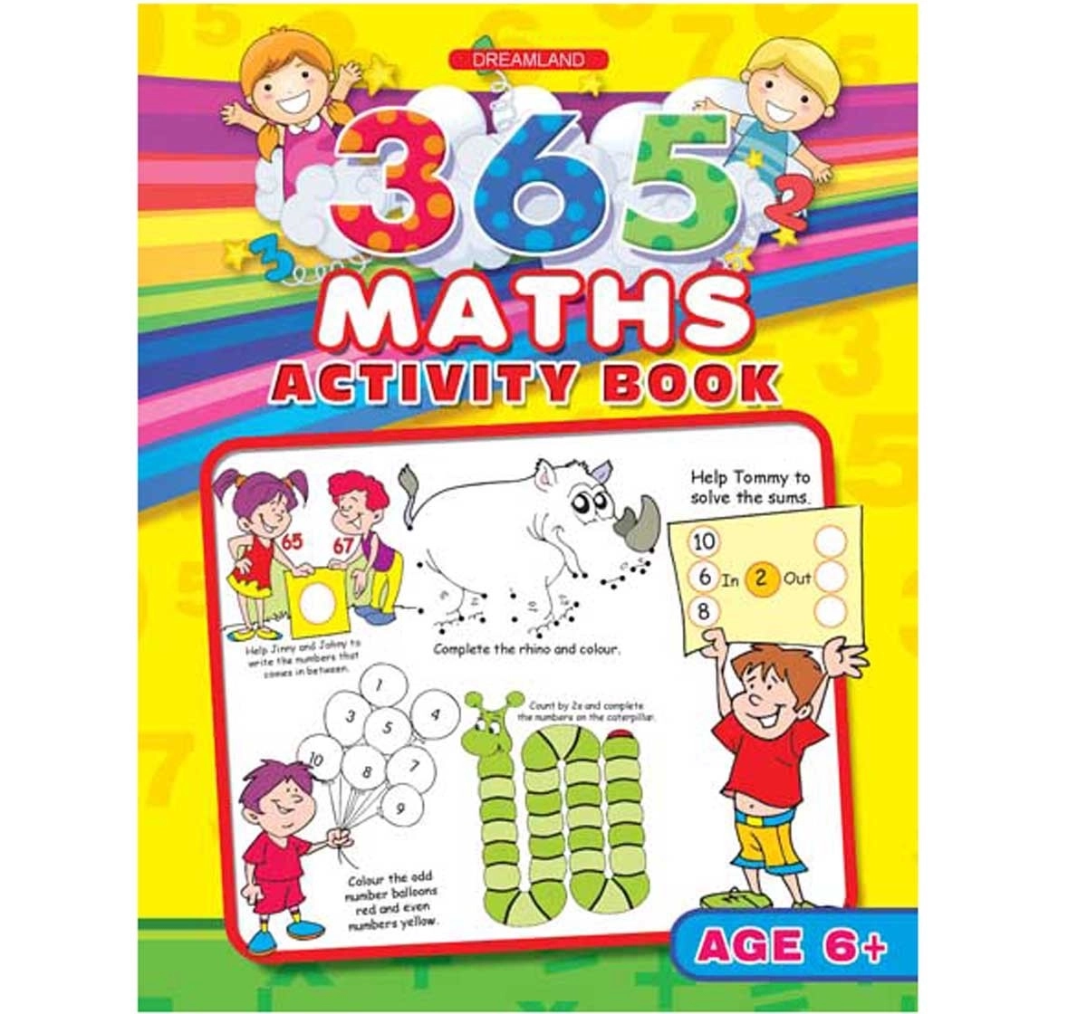 Dreamland Paperback 365 Maths Activity Book for Kids 6Y+, Multicolour