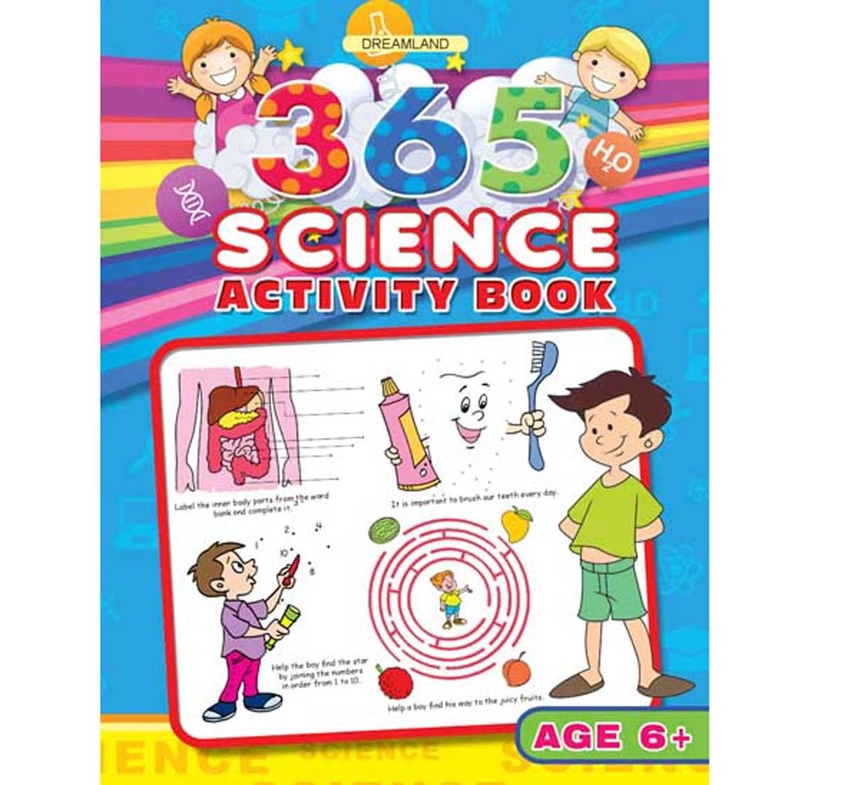 Dreamland Paperback 365 Science Activity Book for Kids 6Y+, Multicolour