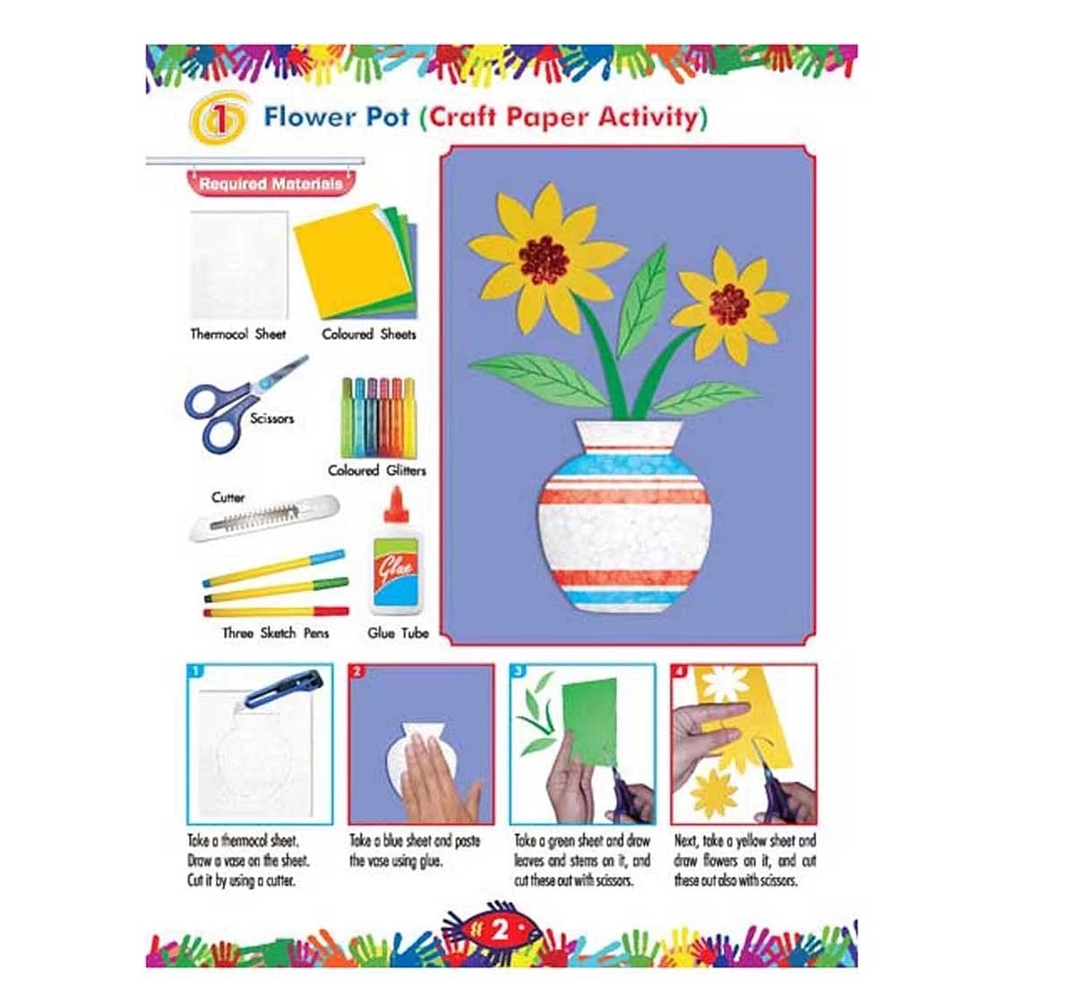 Dreamland Paper Back Art and Craft Part 1 Activity Book for kids 5Y+, Multicolour