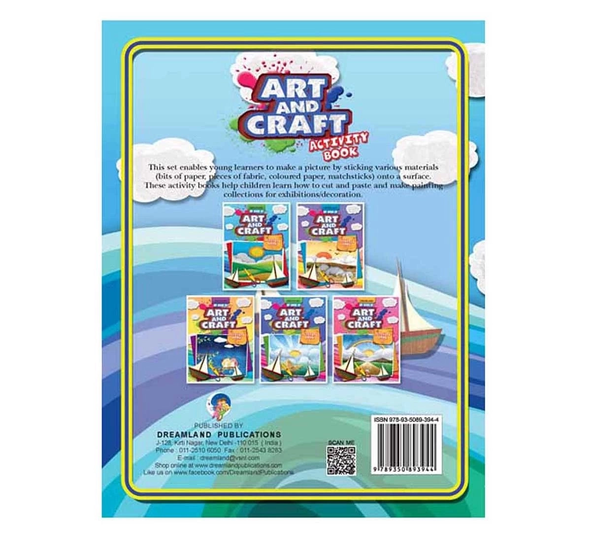 Dreamland Paper Back Art and Craft Part 1 Activity Book for kids 5Y+, Multicolour