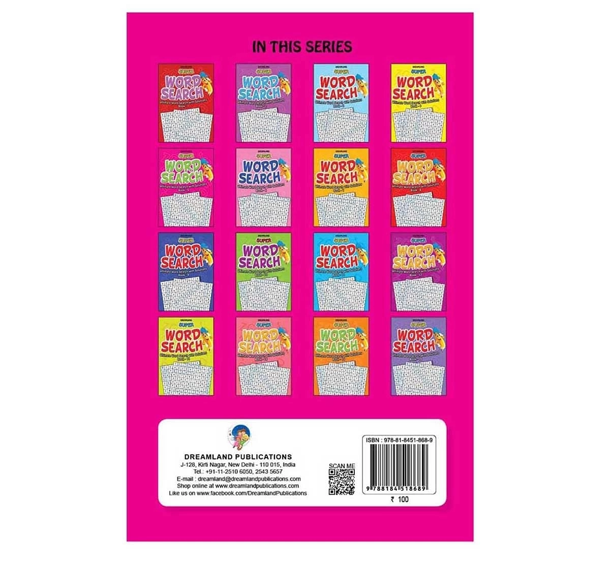 Dreamland Paper Back Super Word Search Control Part 5 Activity Book for kids 7Y+, Multicolour