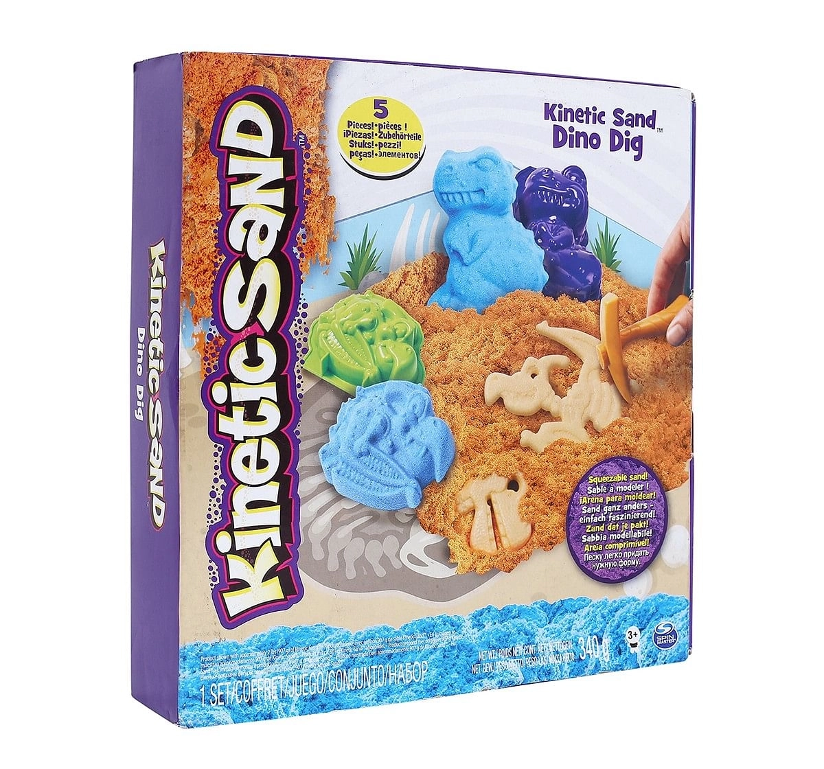 Kinetic Sand Doggy Day Care Dino Sand, Slime & Others for Kids age 3Y+ 