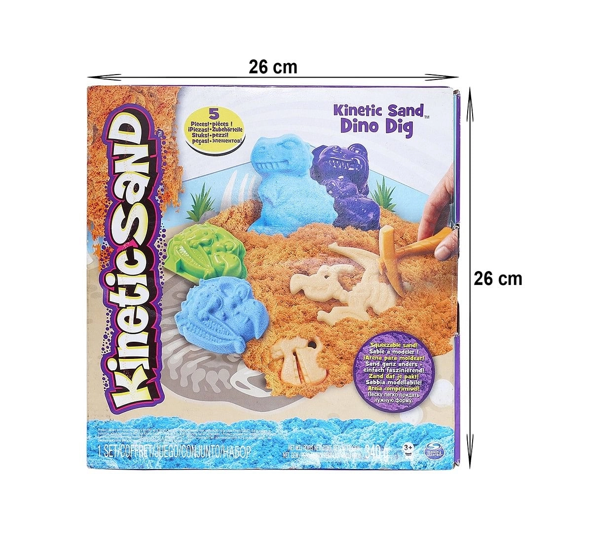 Kinetic Sand Doggy Day Care Dino Sand, Slime & Others for Kids age 3Y+ 