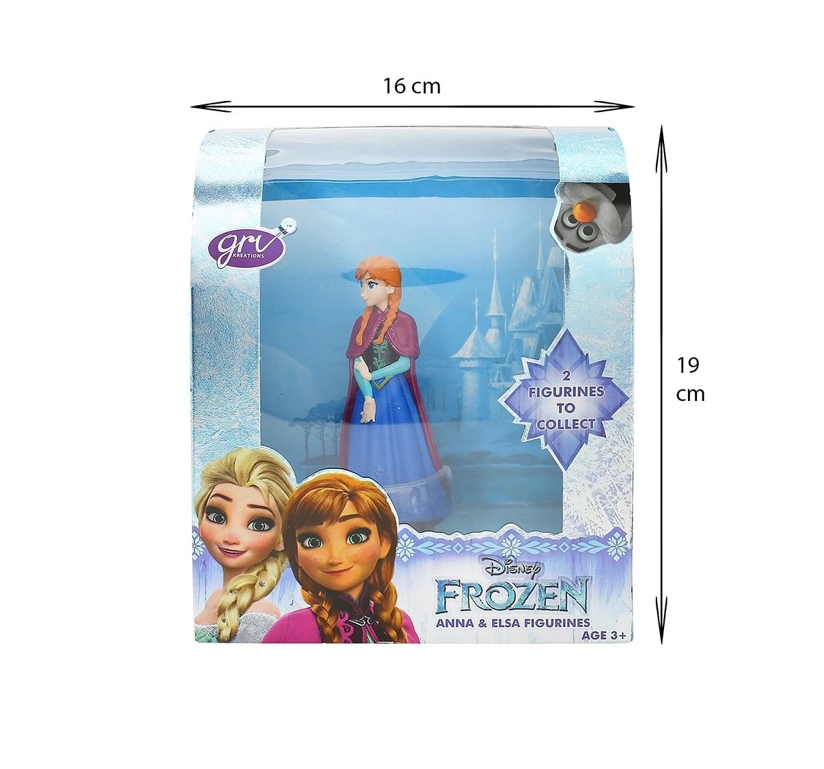  Disney Frozen Anna Figurine, Multi Color Novelty for Kids age 4Y+ 