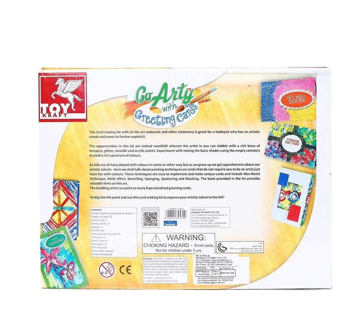 Toy Kraft Go Arty with Greeting Cards DIY Art & Craft Kits for Kids age 7Y+ 