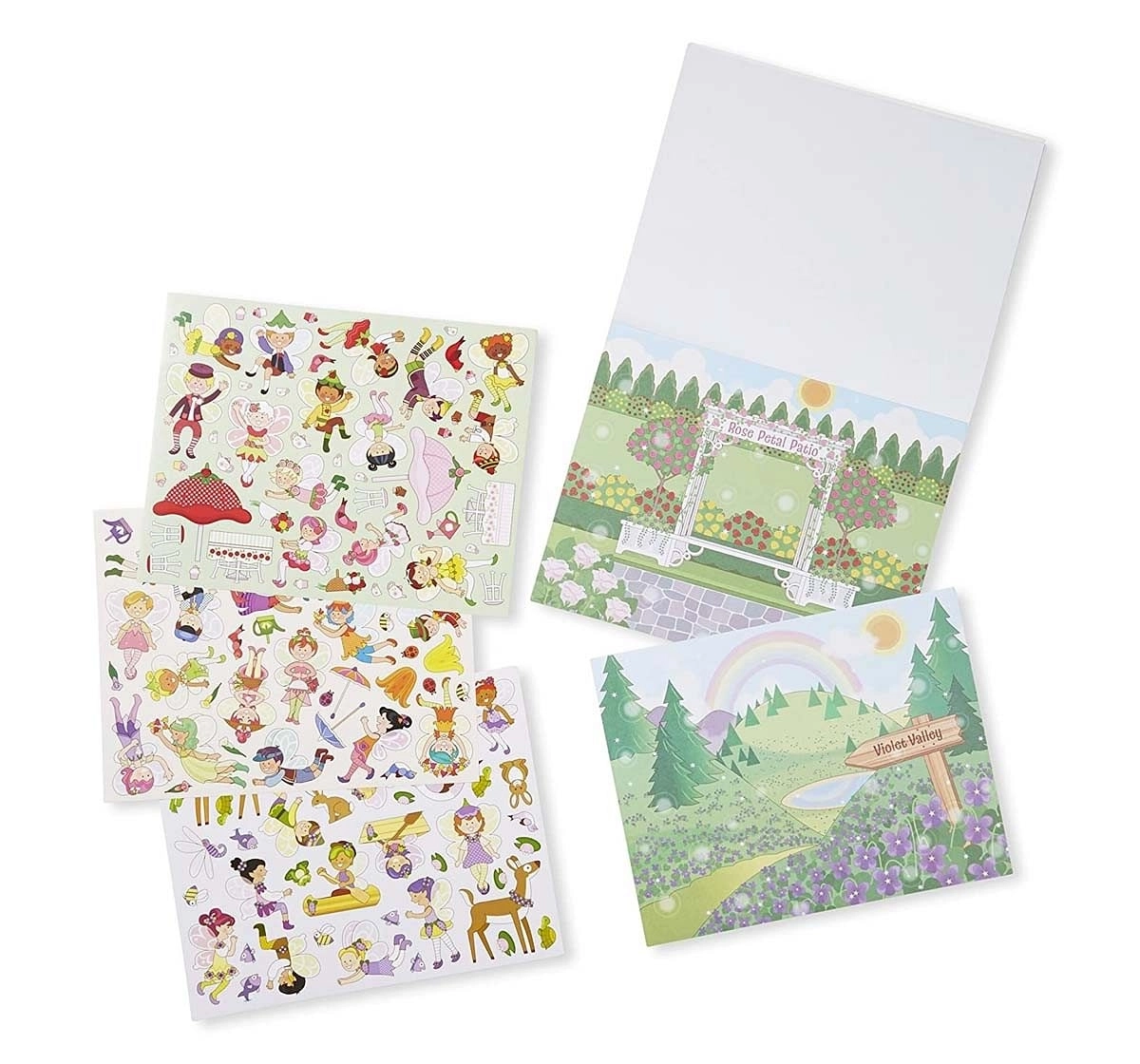 Melissa & Doug Scratch And Sniff Sticker Pad - Floral Fairies, Multi Color Diy Art & Craft Kits for Kids Age 3Y+