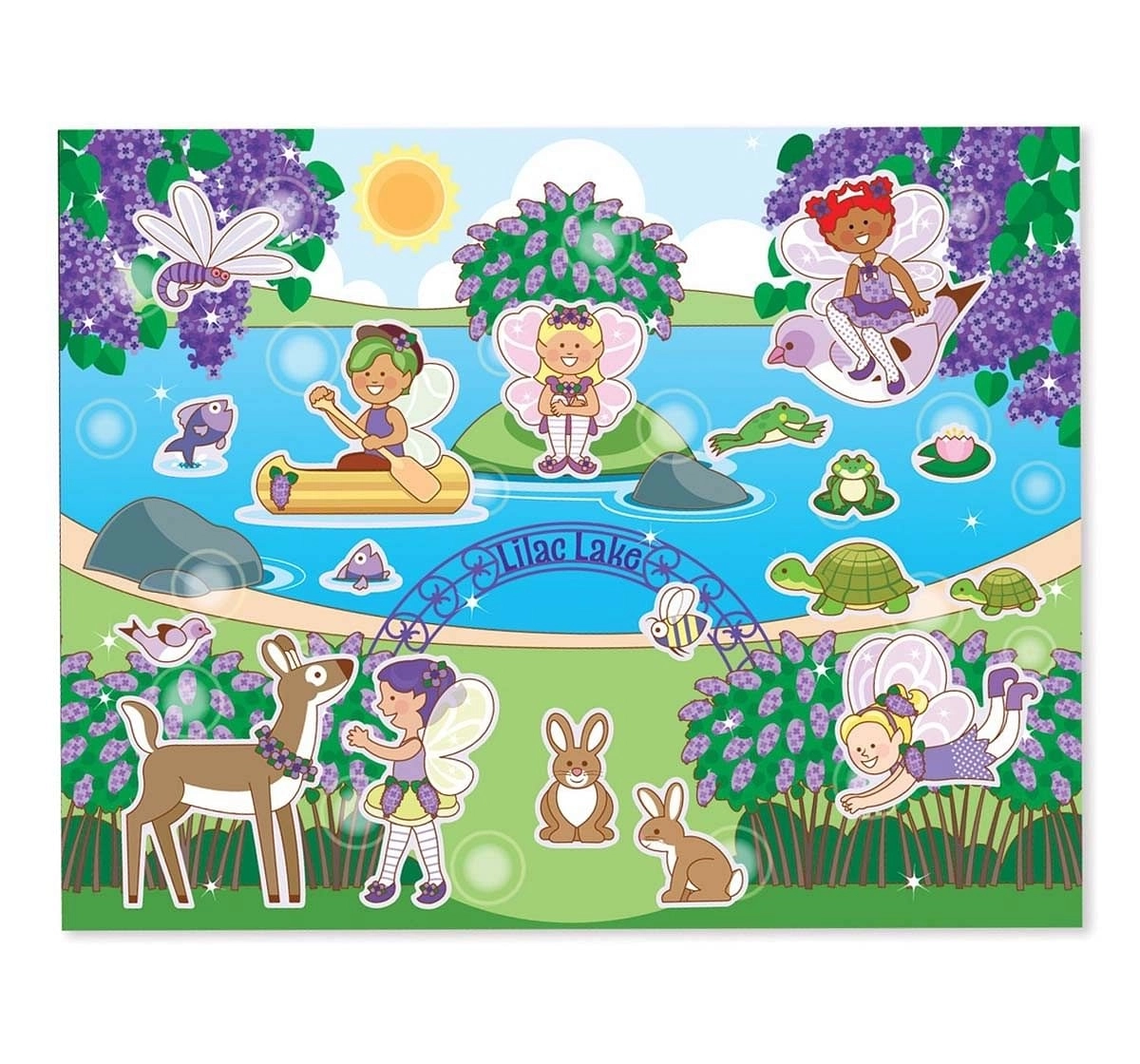 Melissa & Doug Scratch And Sniff Sticker Pad - Floral Fairies, Multi Color Diy Art & Craft Kits for Kids Age 3Y+