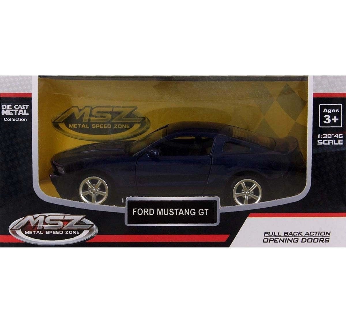 MSZ 1:43 Die Cast Ford Mustang Car Purple Vehicles for Kids age 3Y+