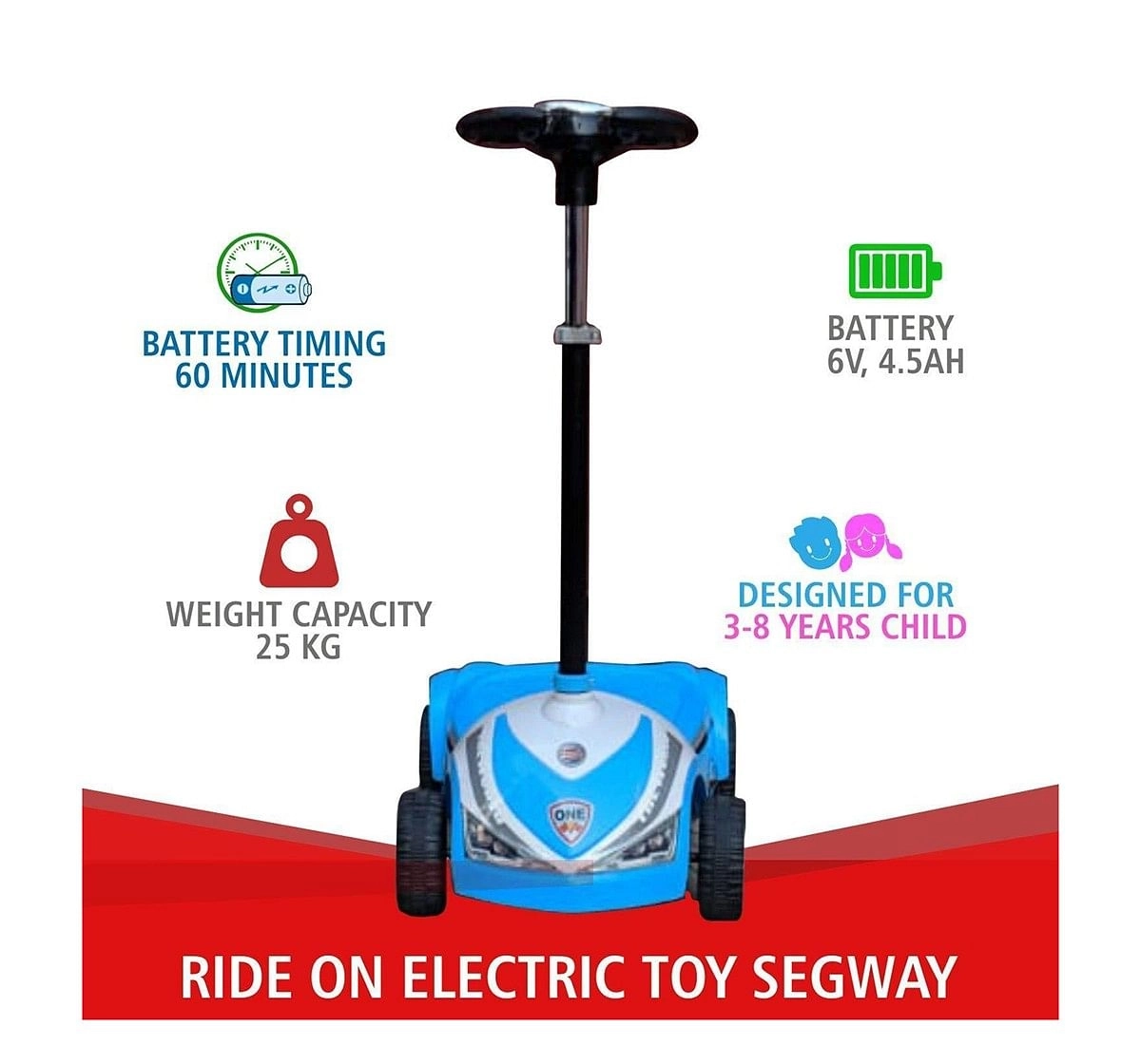 Megawheels Scooty Rideon for Kids age 3Y+ (Blue)