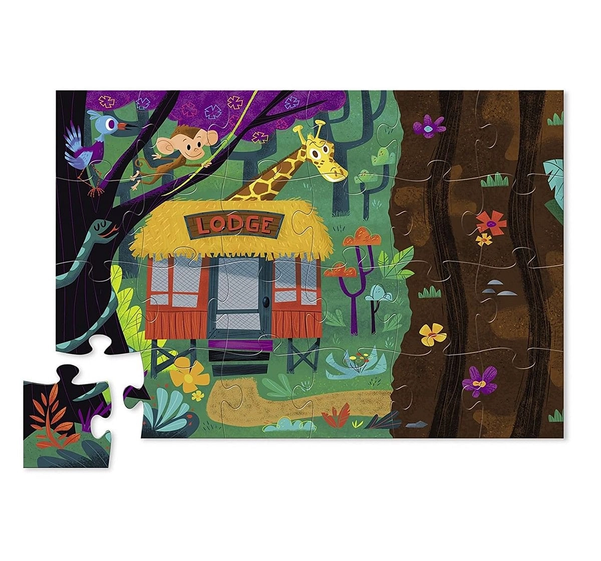 Crocodile Creek Playset - Safari - 24 Pcs Puzzles for Kids age 3Y+ 