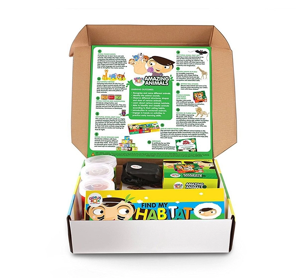 Genius Box - Play Some Learning Toys For Kids : Amazing Animals Diy Activity Kit | Educational Toy | Learning Kit | Educational Kit | Stem